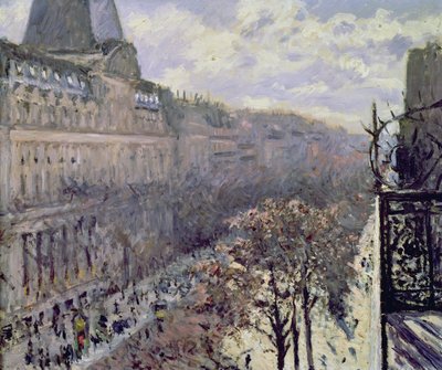 Boulevard des Italiens, c.1880 by Gustave Caillebotte